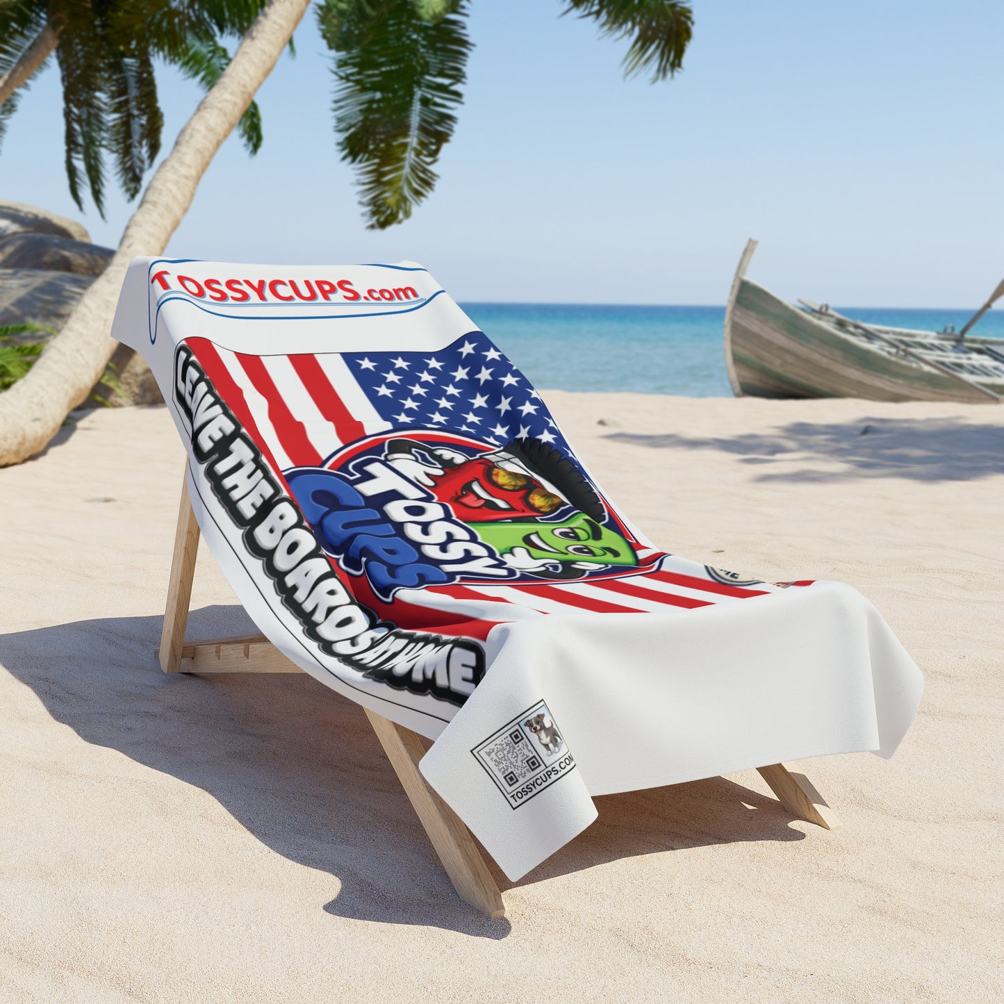 Tossy- Beach Towel Leave The Boards At Home