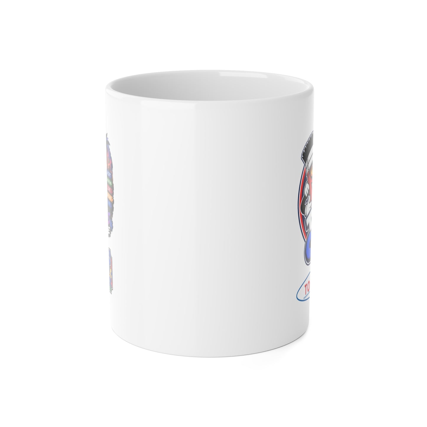 Tossy Cups Team Tiz White Ceramic Mug, 11oz