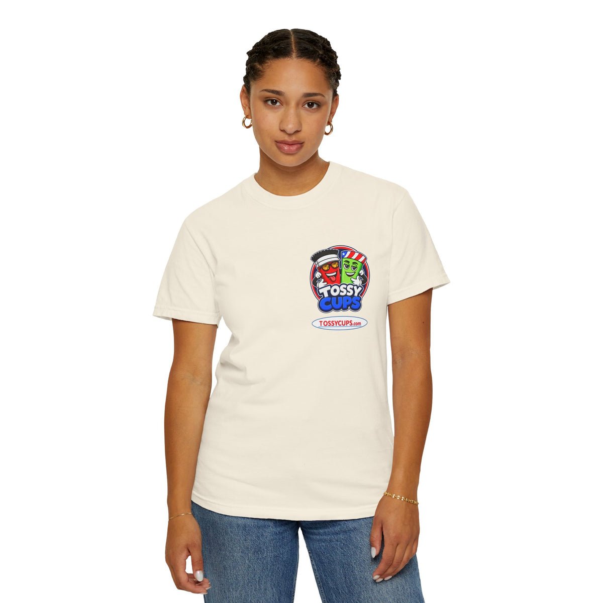 Ride shirt Dee cups response - Unisex Garment-Dyed T-shirt
