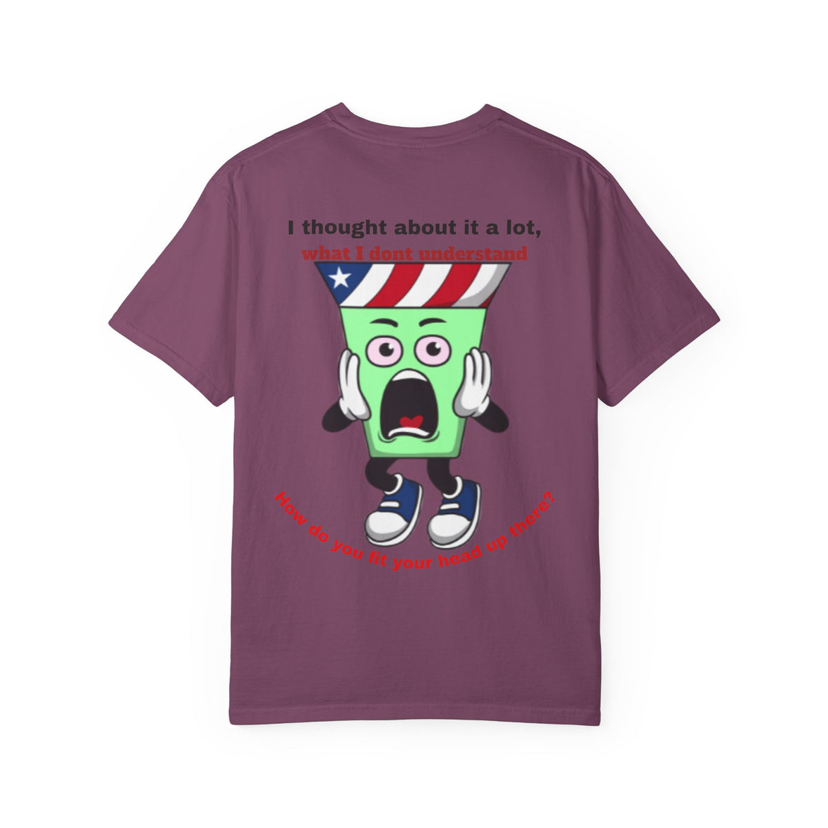 Eddie Bull Where is your head? Unisex Garment-Dyed T-shirt