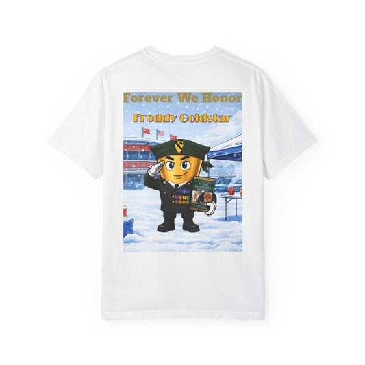 Freddy Goldstar Forever We honor Unisex Garment-Dyed T-shirt