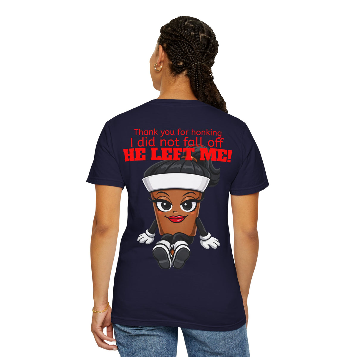 Ride shirt Dee cups response - Unisex Garment-Dyed T-shirt