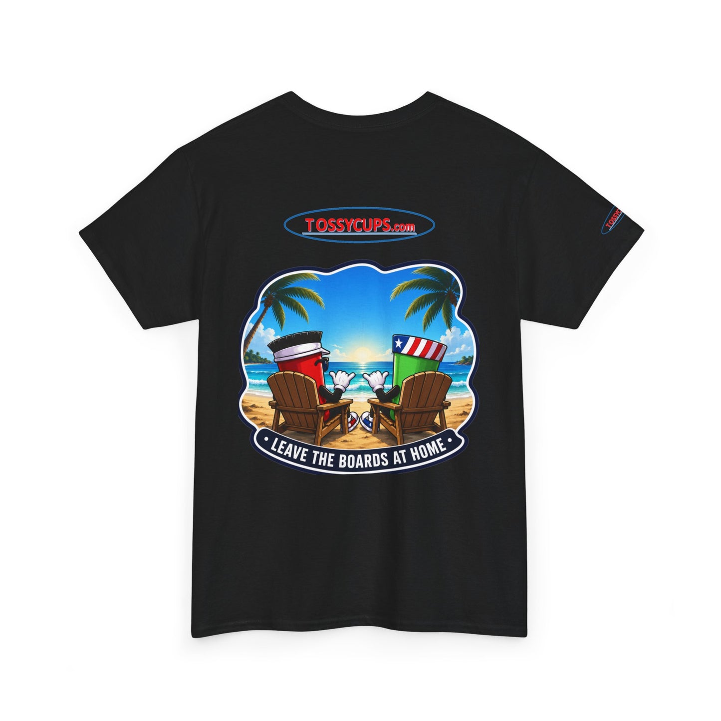 Tossy - T Chilling at the Beach with Tossy Cups Unisex Heavy Cotton Tee