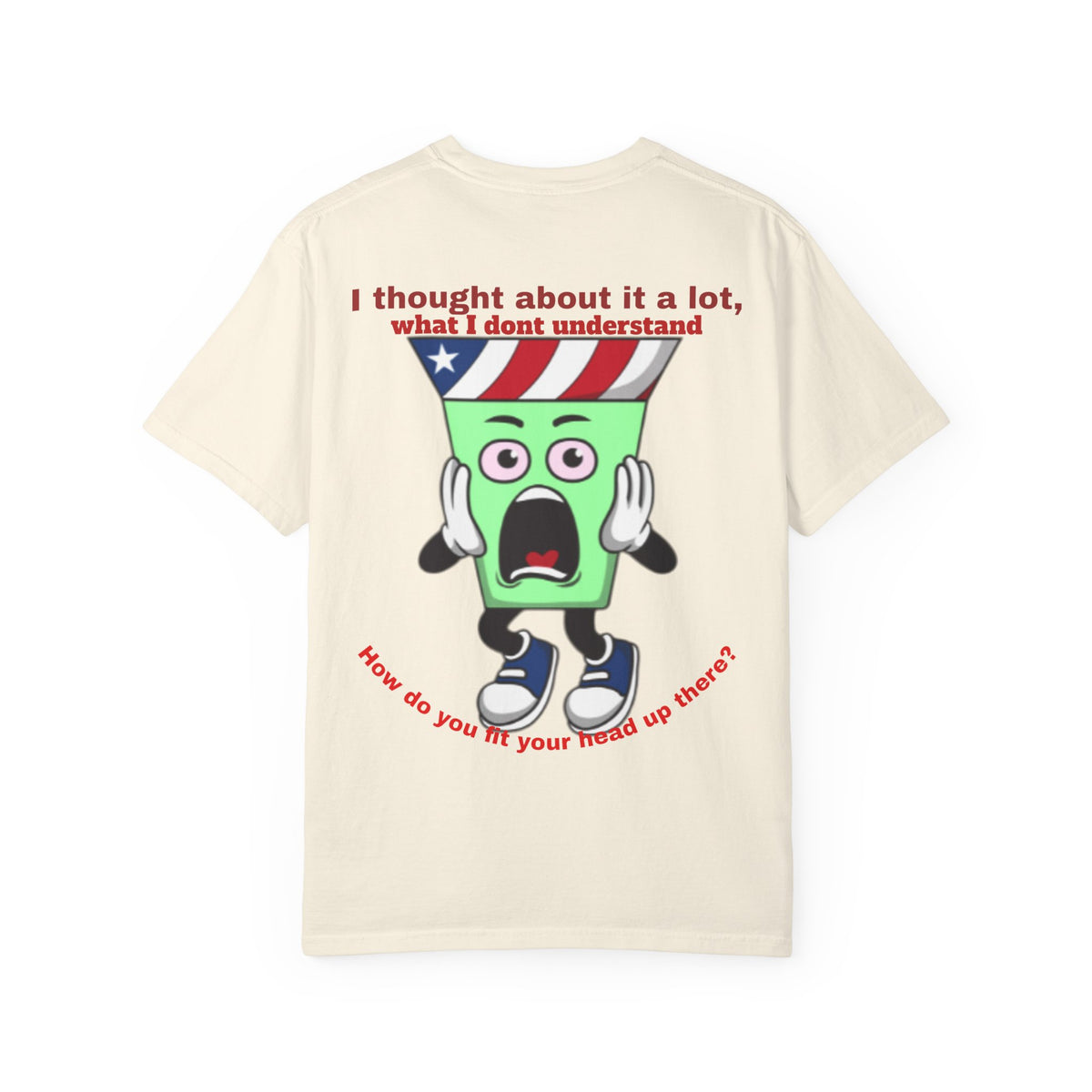 Eddie Bull Where is your head? Unisex Garment-Dyed T-shirt