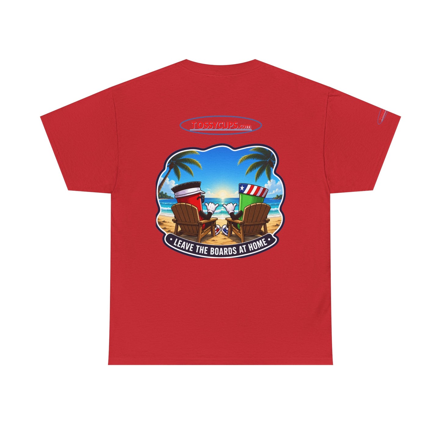 Tossy - T Chilling at the Beach with Tossy Cups Unisex Heavy Cotton Tee
