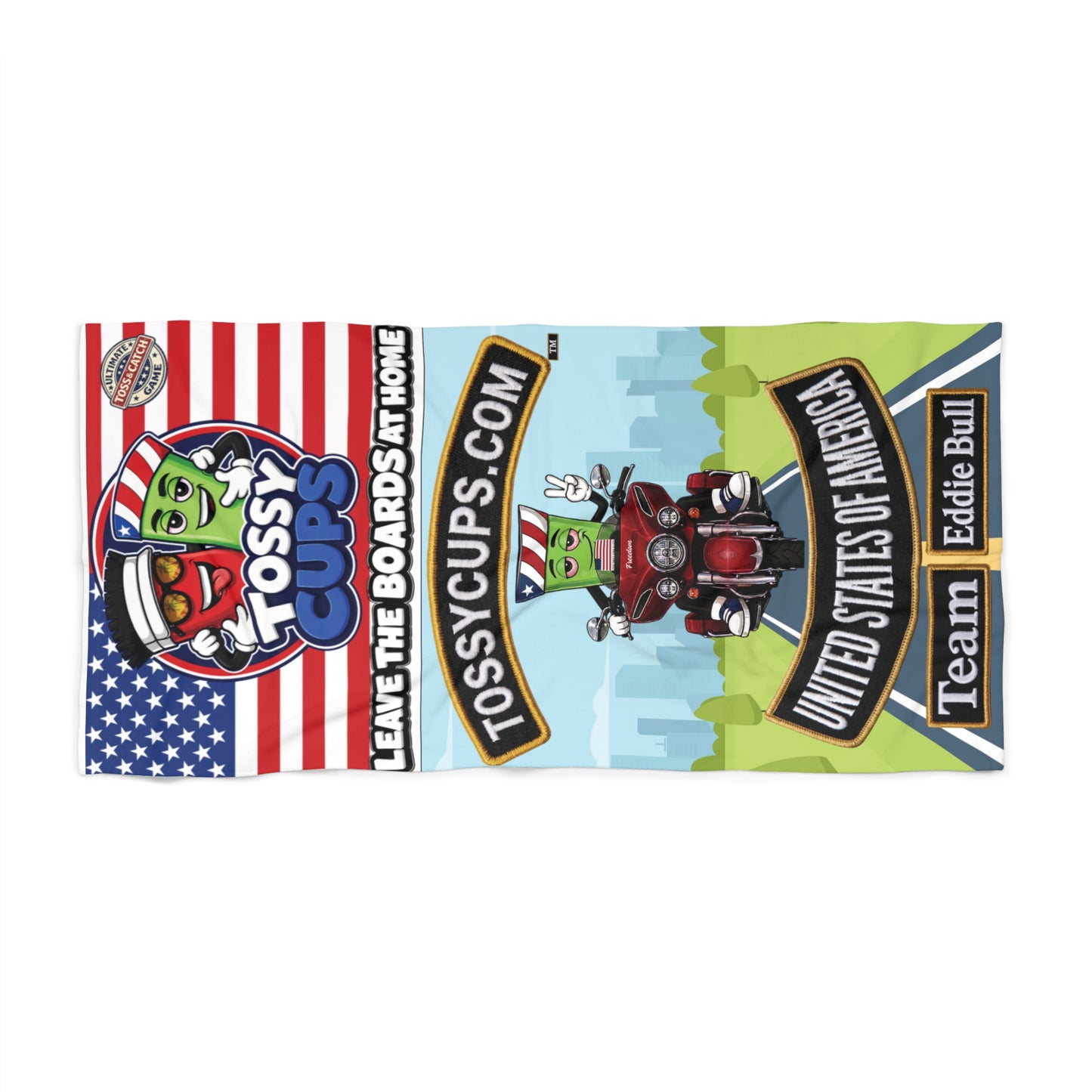 Tossy-  Beach Towel Team Eddie Bull