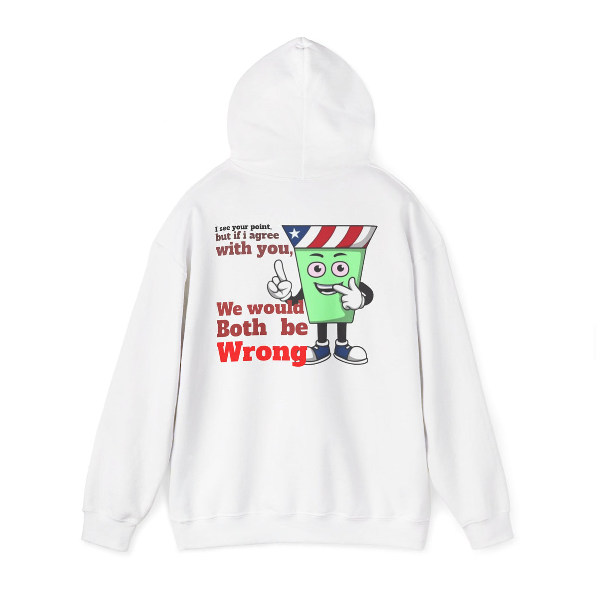 Eddie Bull Both be Wrong  Unisex Heavy Blend™ Hooded Sweatshirt
