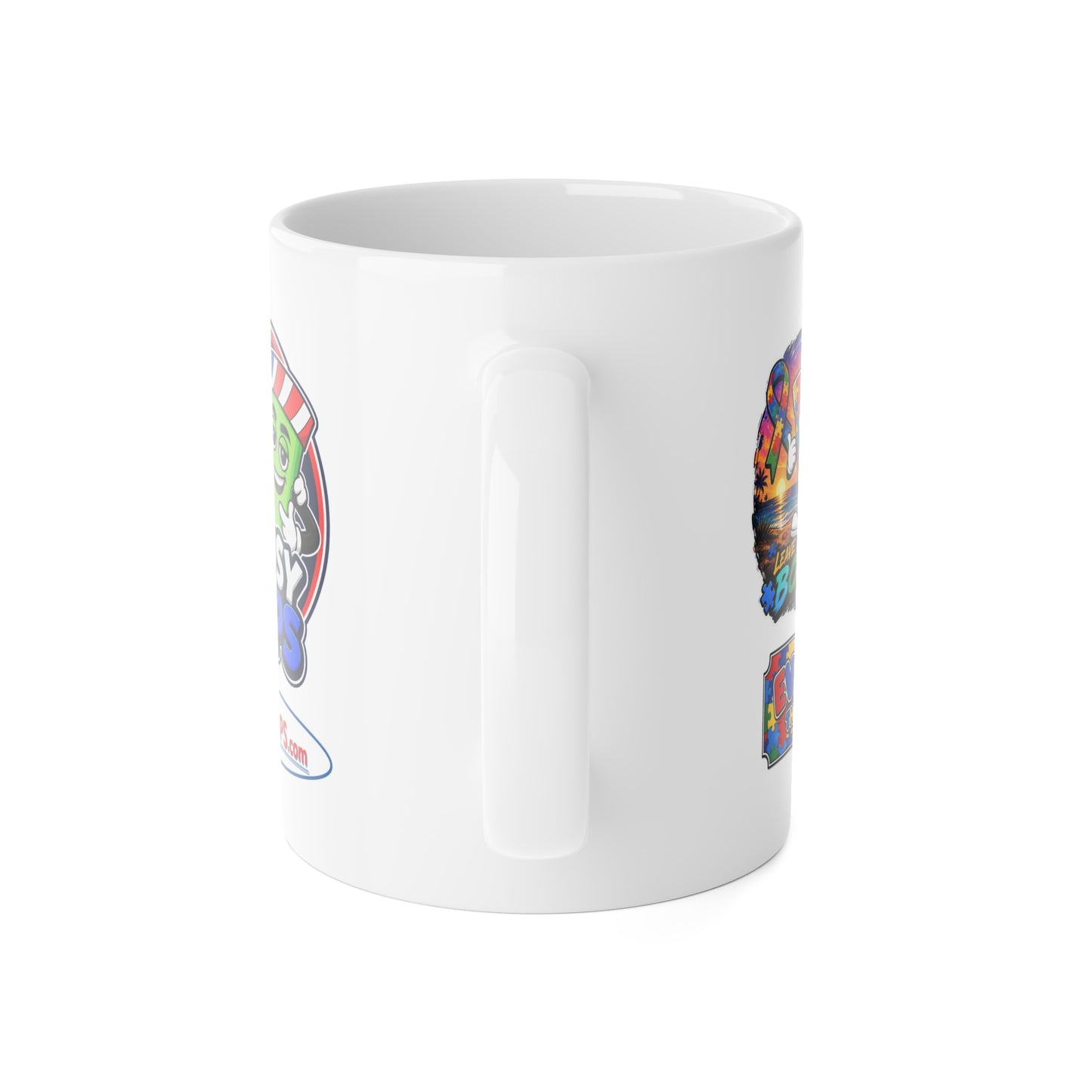 Tossy Cups Team Tiz White Ceramic Mug, 11oz