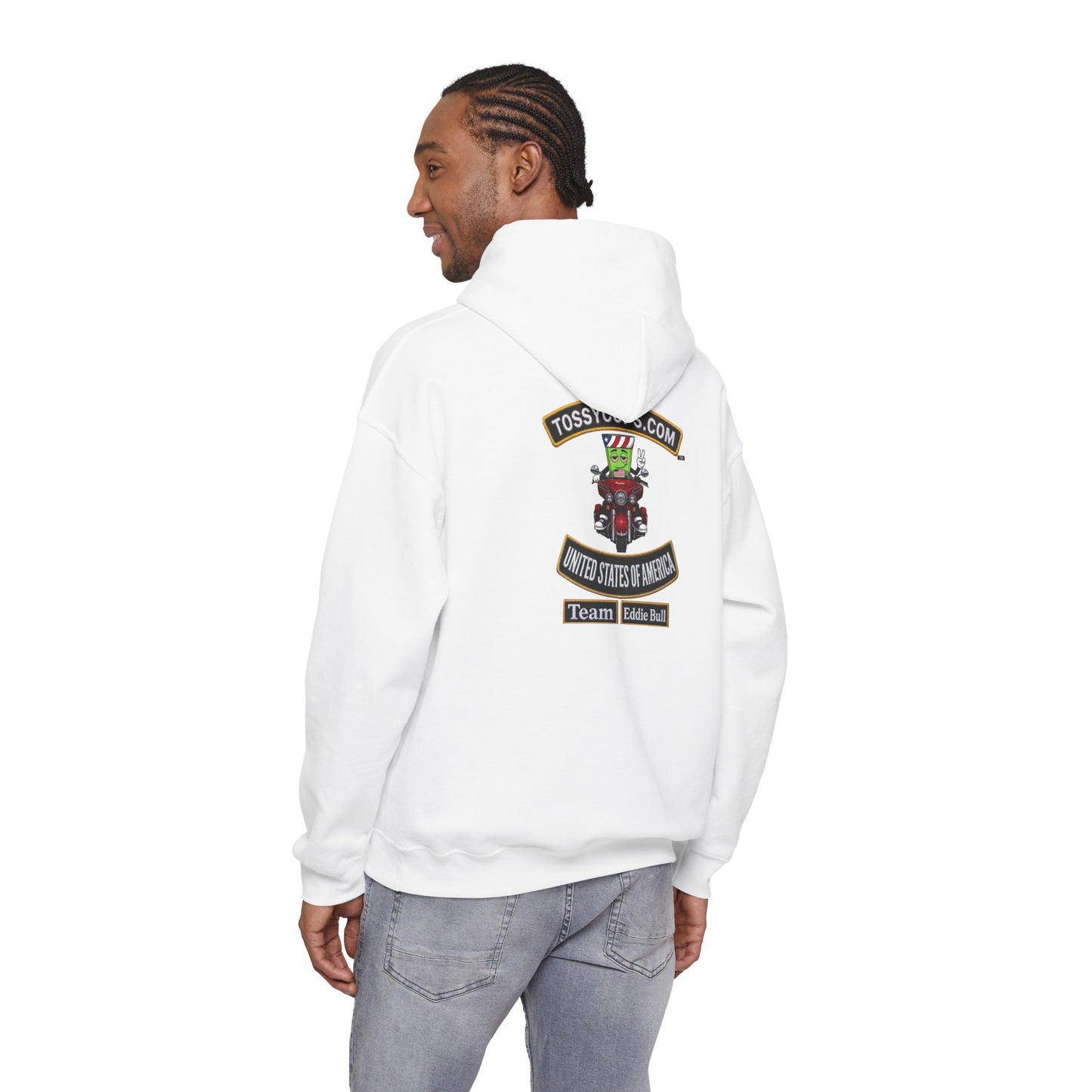 Tossy Cups Team Eddie Bull Unisex Heavy Blend™ Hooded Sweatshirt