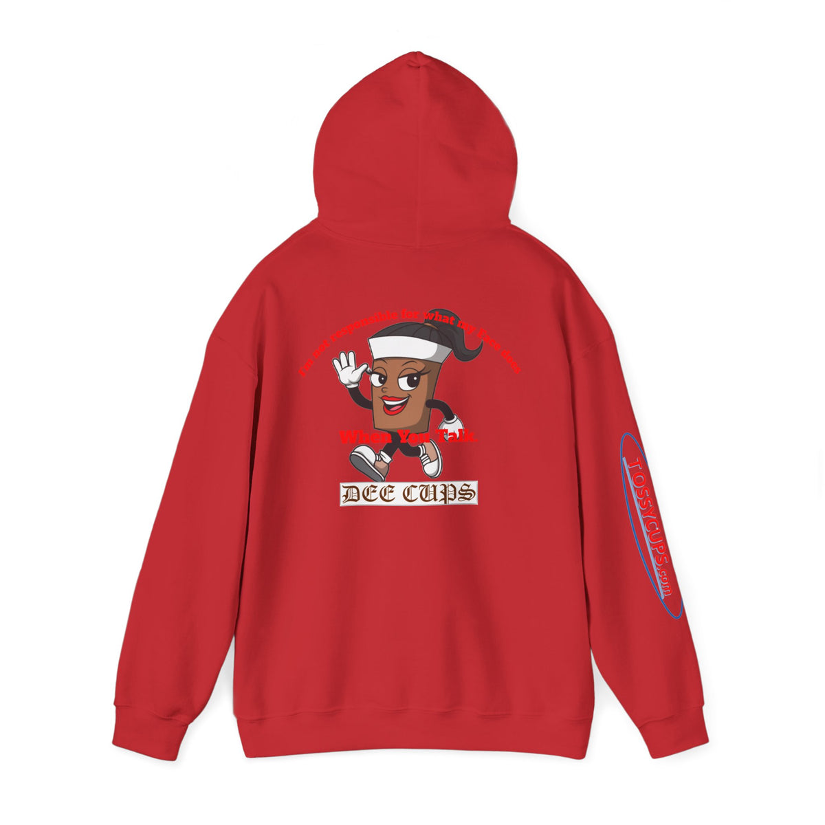 Dee Cups what her face does Unisex Heavy Blend™ Hooded Sweatshirt.