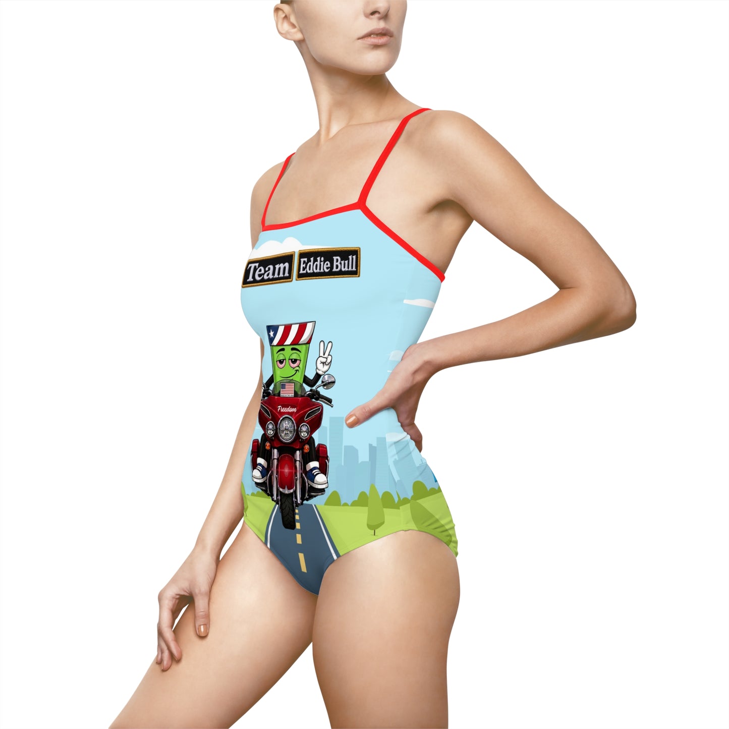 Tossy - swimsuit Team Eddie Bull Women's One-piece Swimsuit (AOP)
