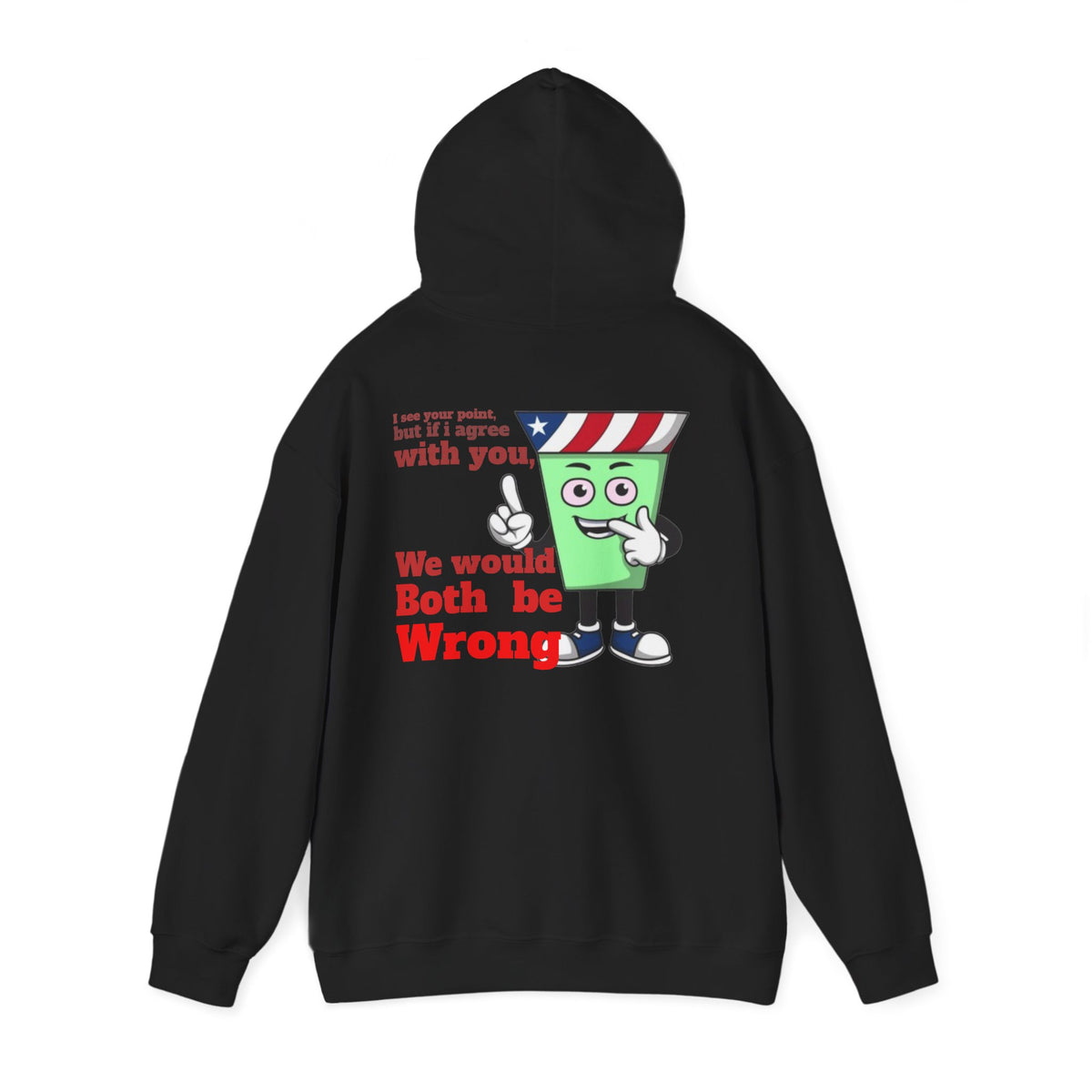 Eddie Bull Both be Wrong  Unisex Heavy Blend™ Hooded Sweatshirt