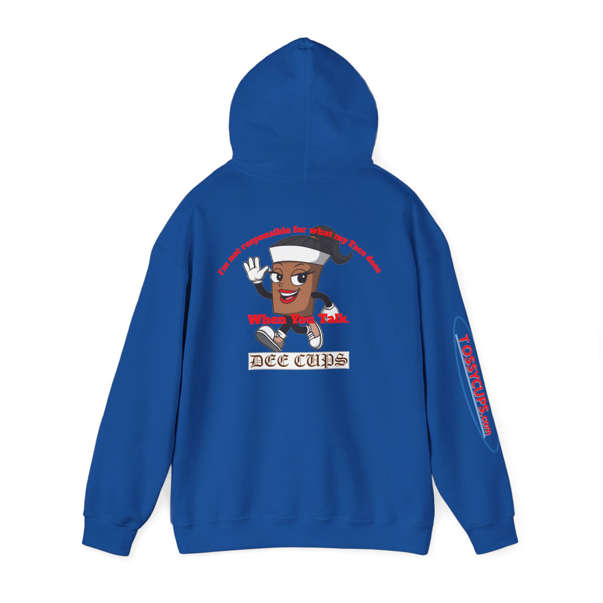 Dee Cups what her face does Unisex Heavy Blend™ Hooded Sweatshirt.