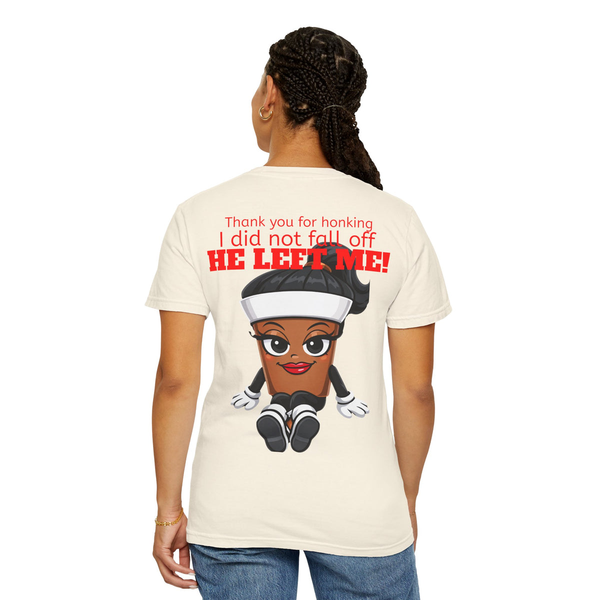 Ride shirt Dee cups response - Unisex Garment-Dyed T-shirt