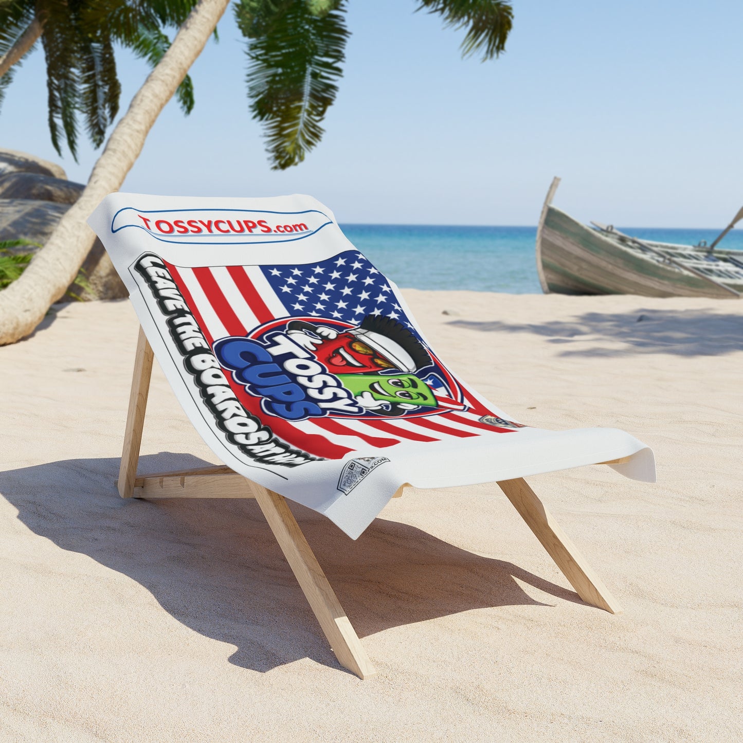 Tossy- Beach Towel Leave The Boards At Home