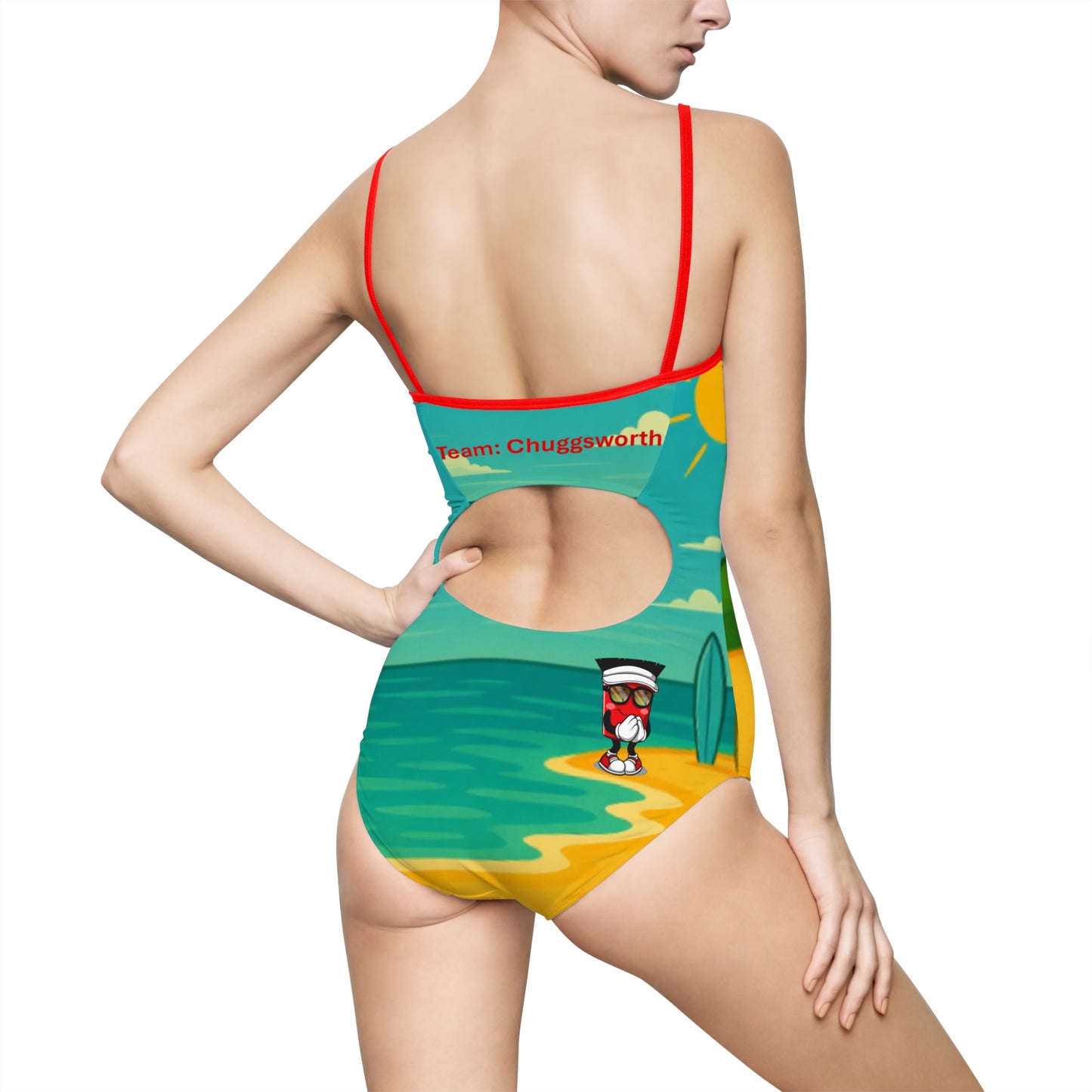 Tossy - Swimsuit Team Chuggsworth Women's One-piece Swimsuit (AOP)