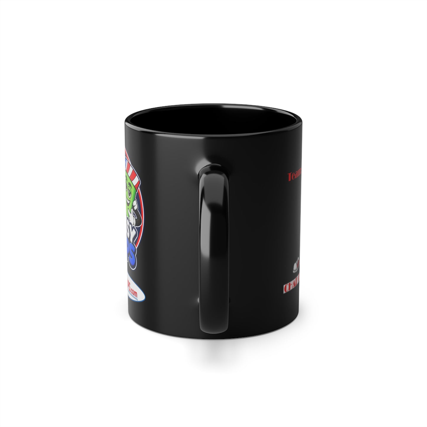 Tossy cups Team Chuggsworth Black Coffee Cup, 11oz