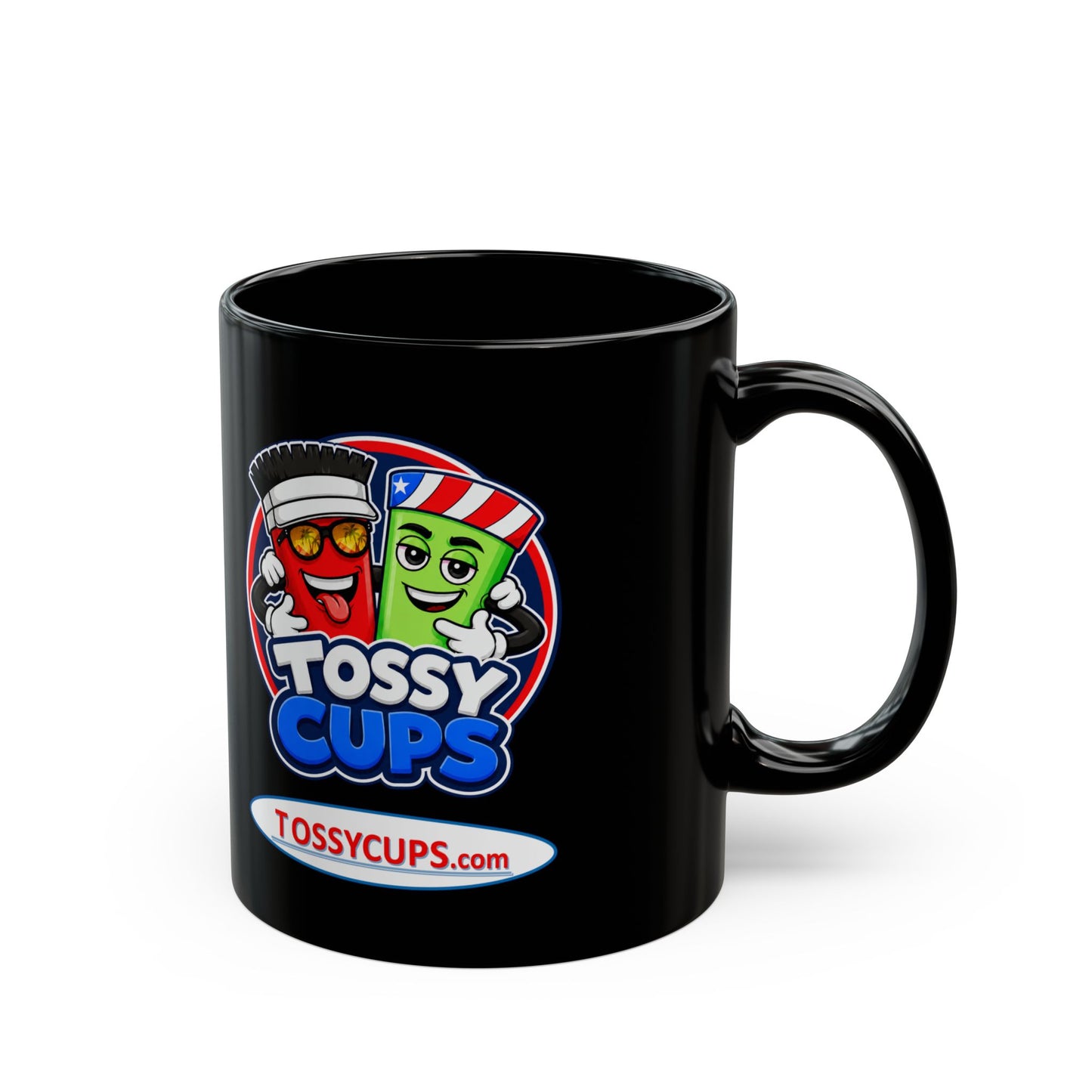 Tossy Black Mug (11oz, 15oz) Leave the boards at home