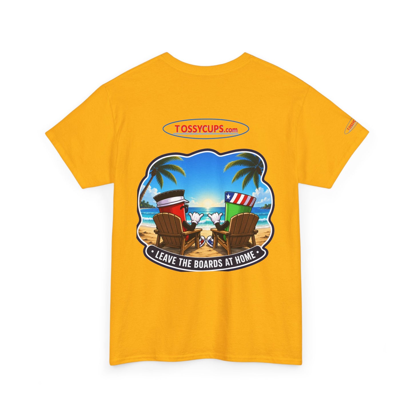Tossy - T Chilling at the Beach with Tossy Cups Unisex Heavy Cotton Tee