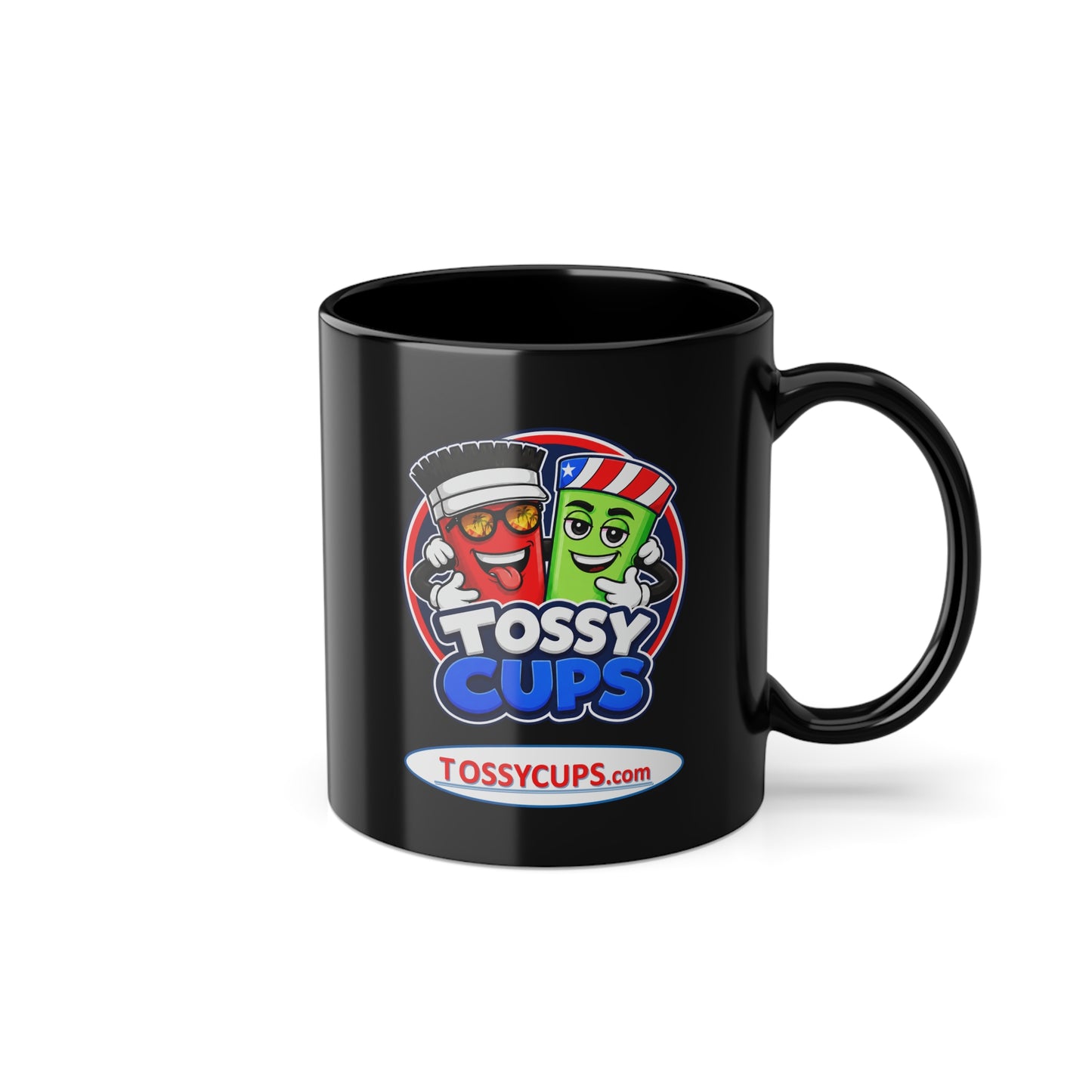 Tossy cups Team Chuggsworth Black Coffee Cup, 11oz
