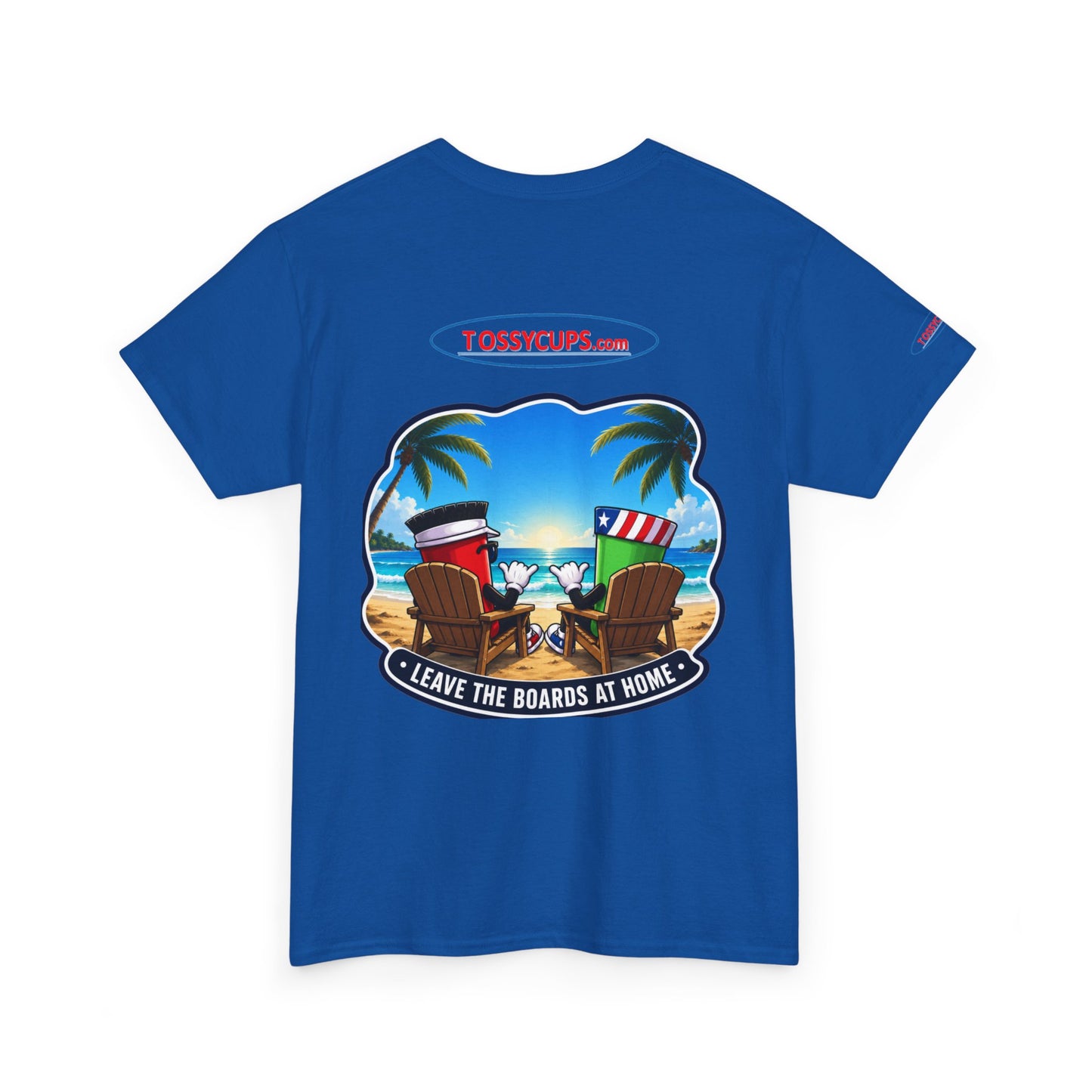 Tossy - T Chilling at the Beach with Tossy Cups Unisex Heavy Cotton Tee