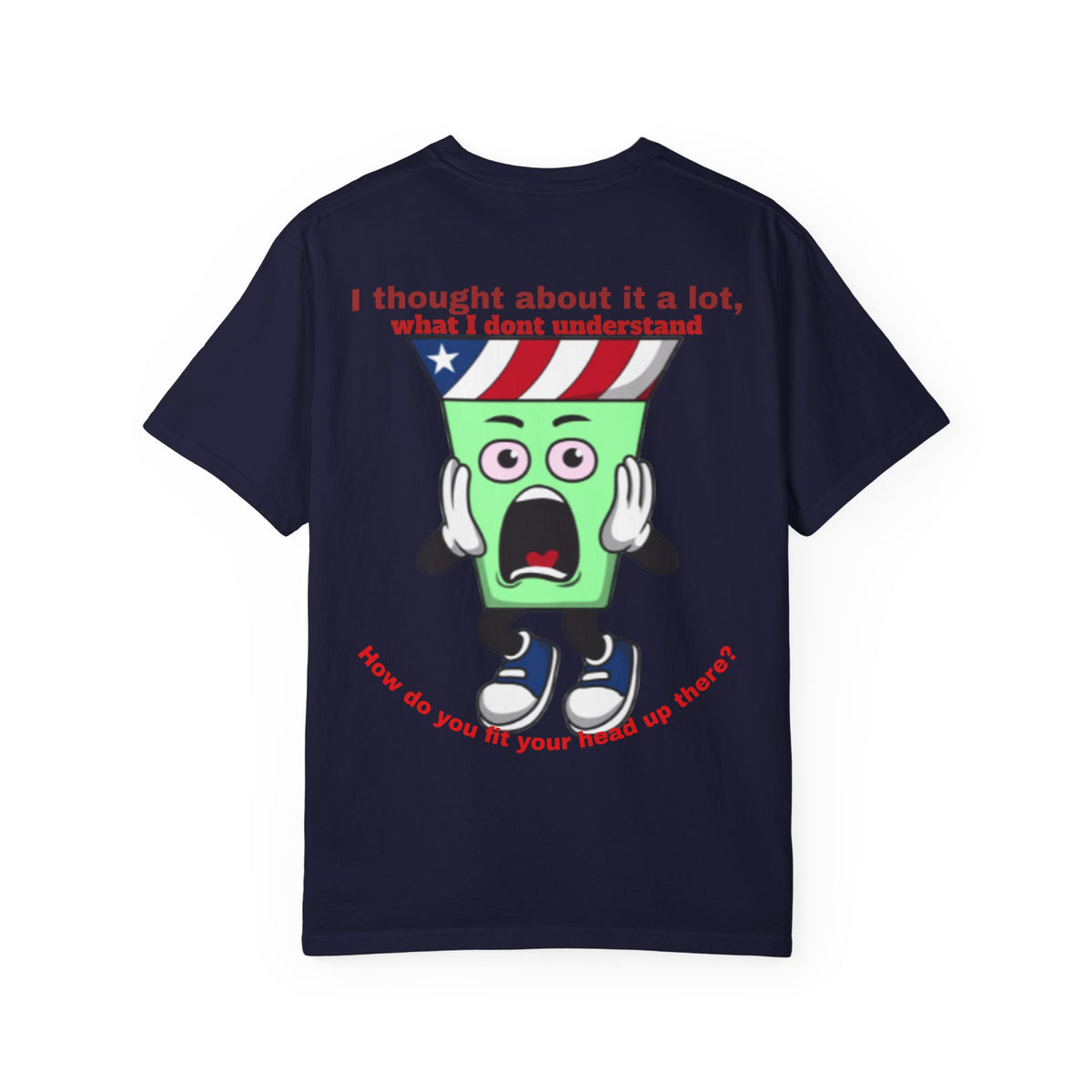 Eddie Bull Where is your head? Unisex Garment-Dyed T-shirt