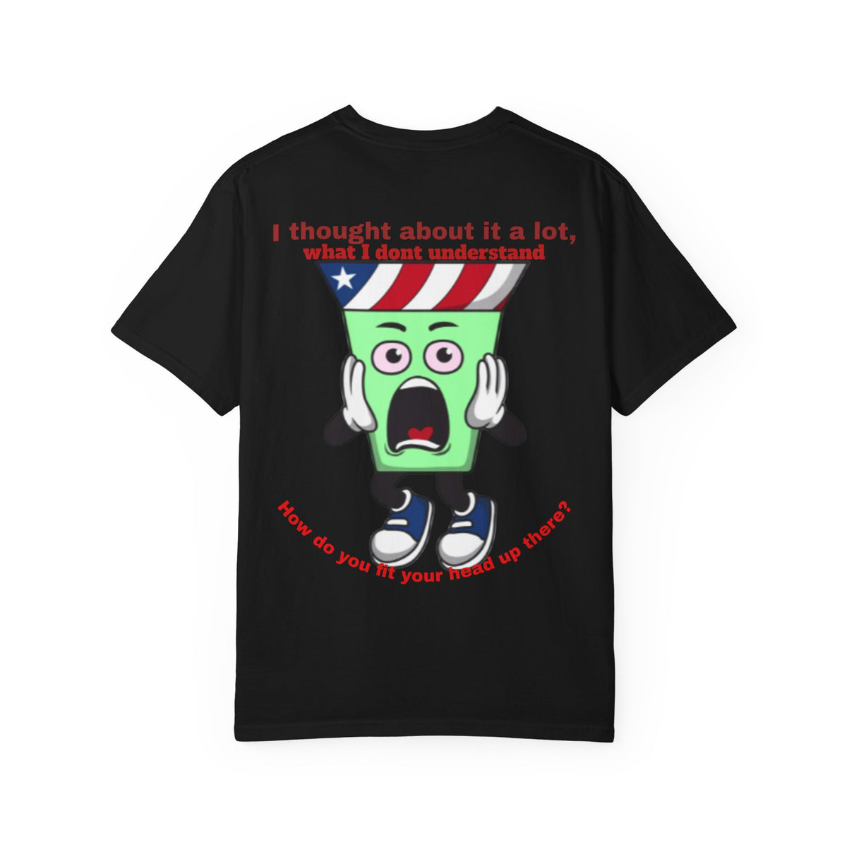 Eddie Bull Where is your head? Unisex Garment-Dyed T-shirt