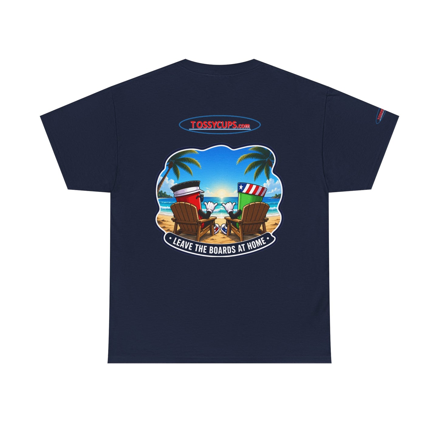 Tossy - T Chilling at the Beach with Tossy Cups Unisex Heavy Cotton Tee