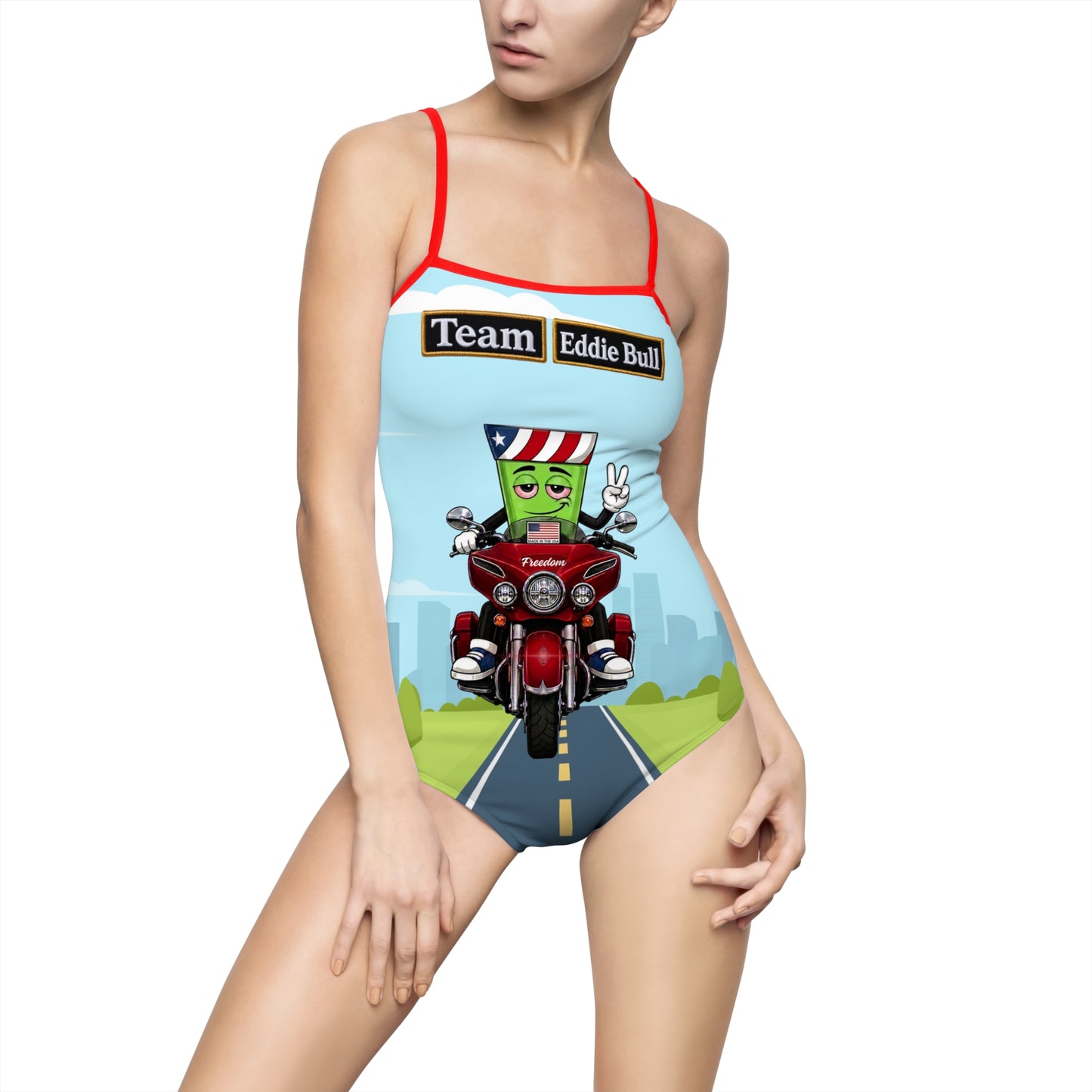 Tossy - swimsuit Team Eddie Bull Women's One-piece Swimsuit (AOP)