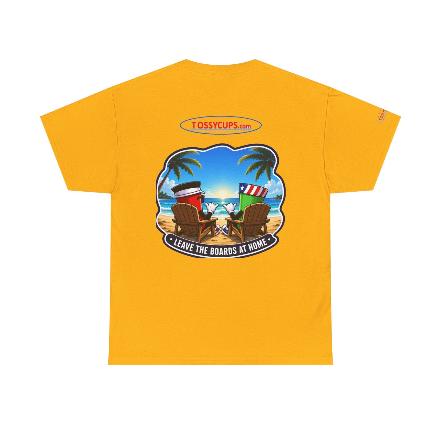 Tossy - T Chilling at the Beach with Tossy Cups Unisex Heavy Cotton Tee