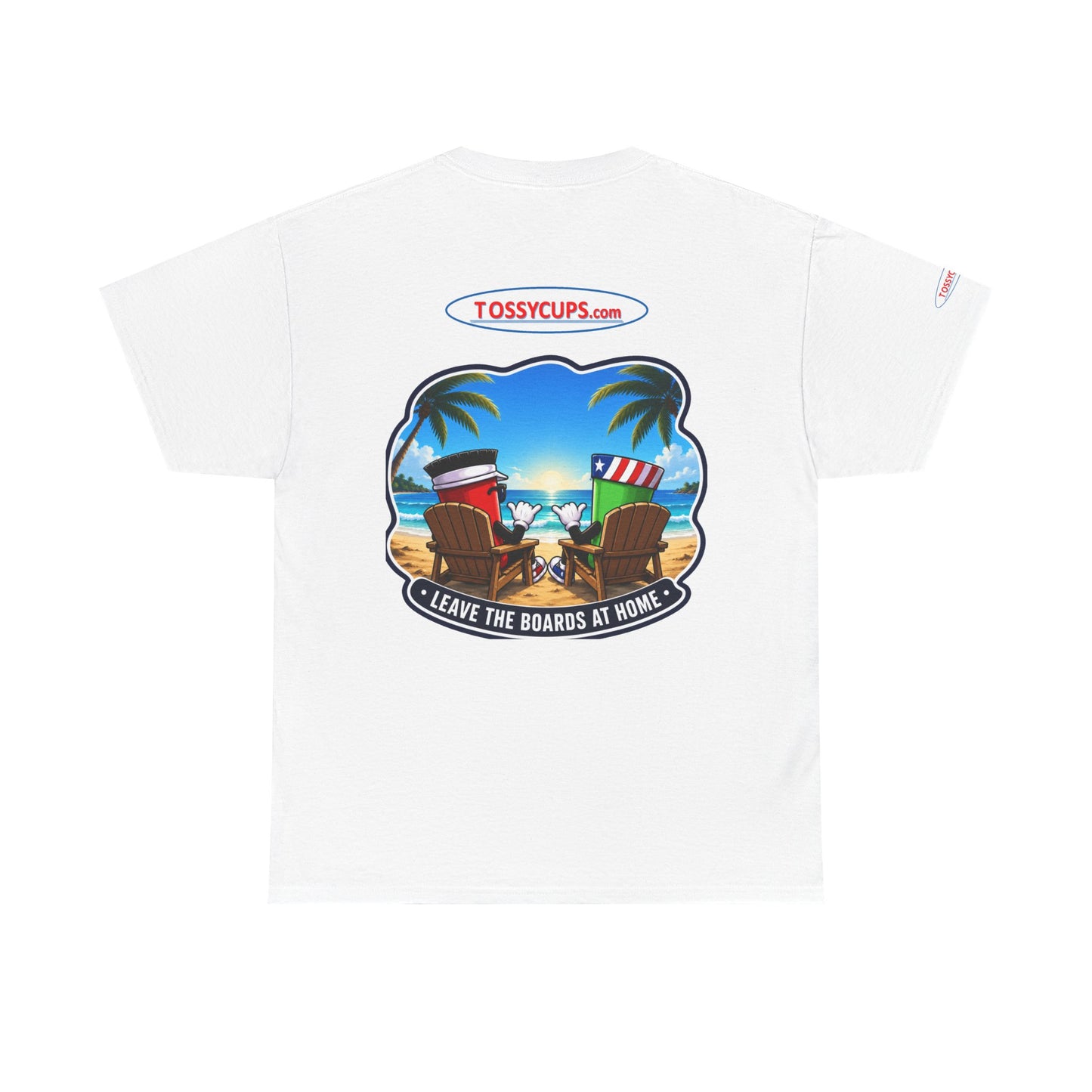 Tossy - T Chilling at the Beach with Tossy Cups Unisex Heavy Cotton Tee