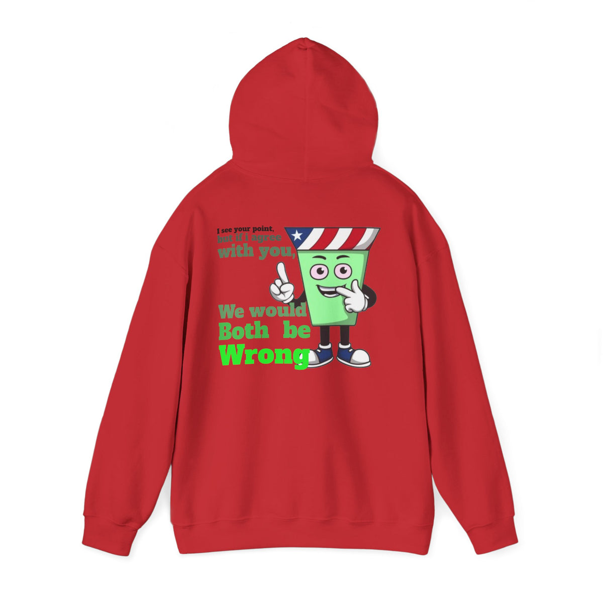 Eddie Bull Both be Wrong  Unisex Heavy Blend™ Hooded Sweatshirt