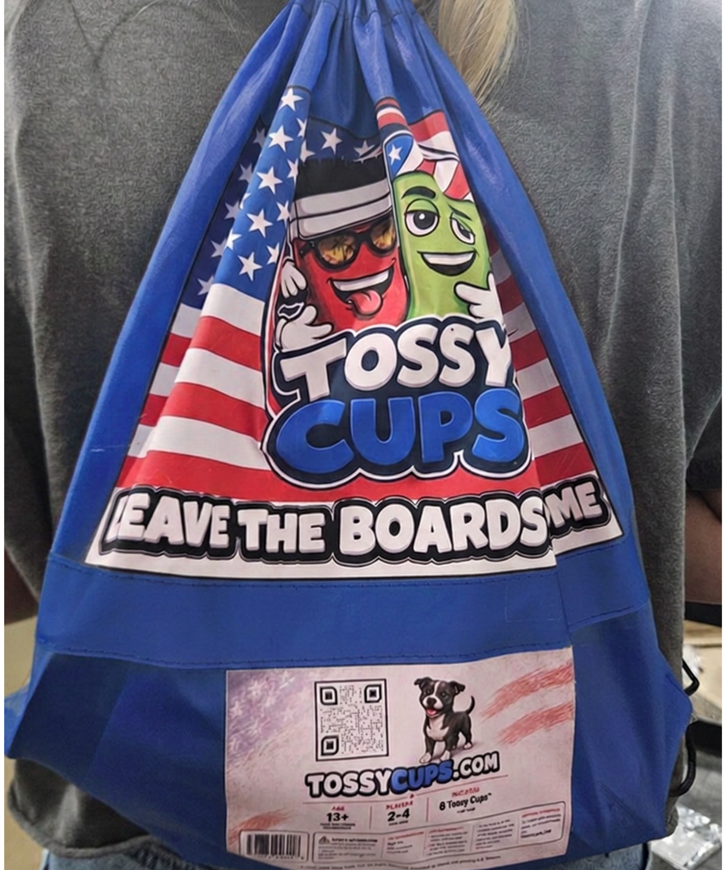 Tossy Cups #America250 Blue Bags