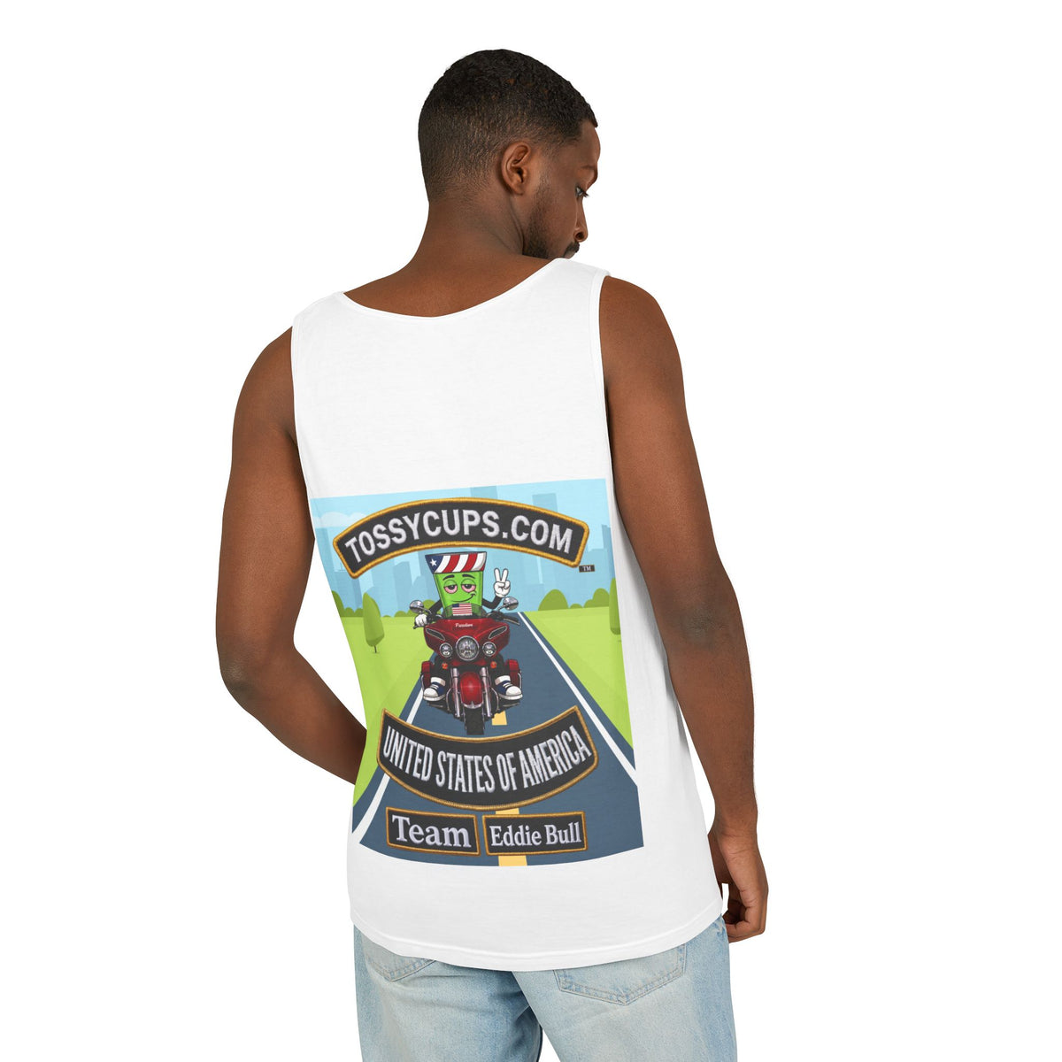 Team Eddie bull Unisex Garment-Dyed Tank Top