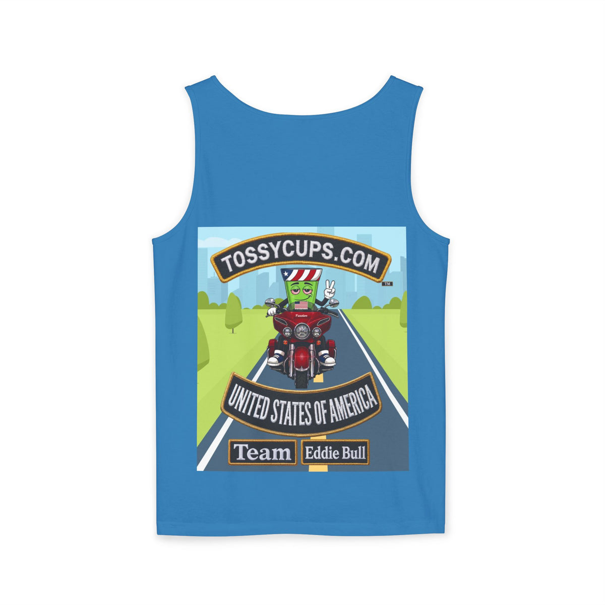 Team Eddie bull Unisex Garment-Dyed Tank Top