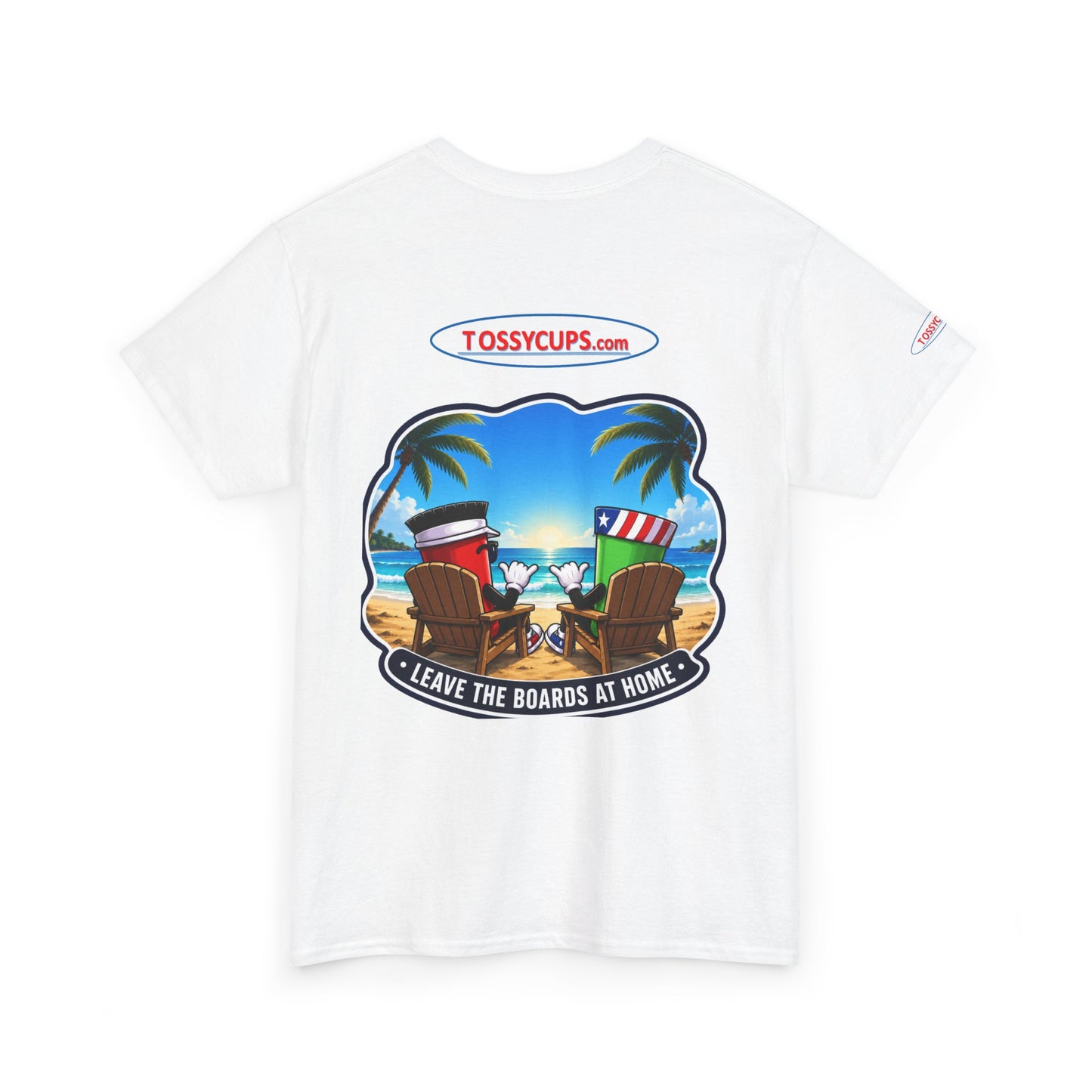 Tossy - T Chilling at the Beach with Tossy Cups Unisex Heavy Cotton Tee