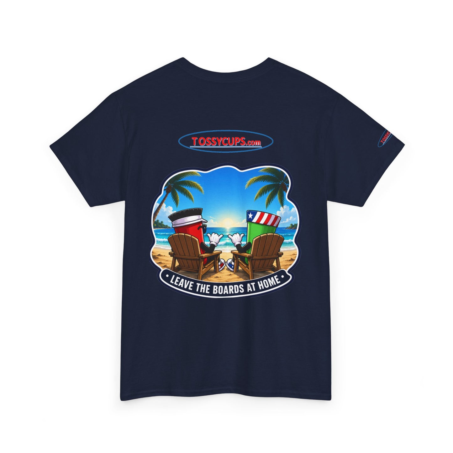 Tossy - T Chilling at the Beach with Tossy Cups Unisex Heavy Cotton Tee