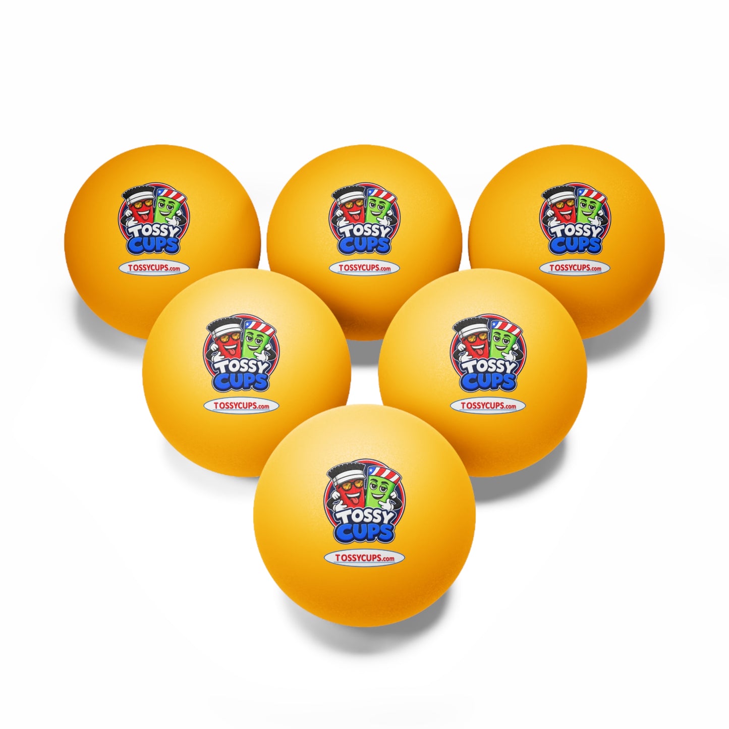 Tossy - beer Pong Balls, 6 pcs