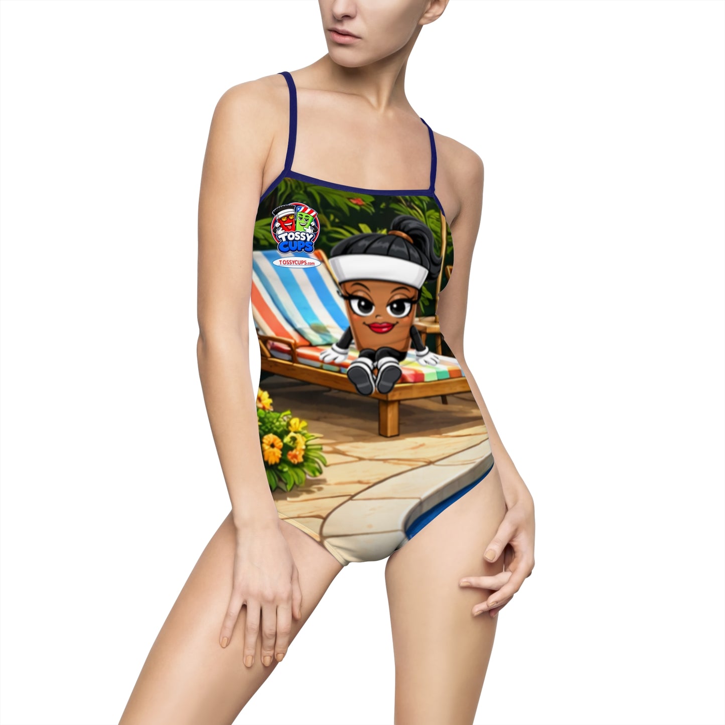 Tossy - Swimsuit Team Dee  cups Women's One-piece Swimsuit (AOP)